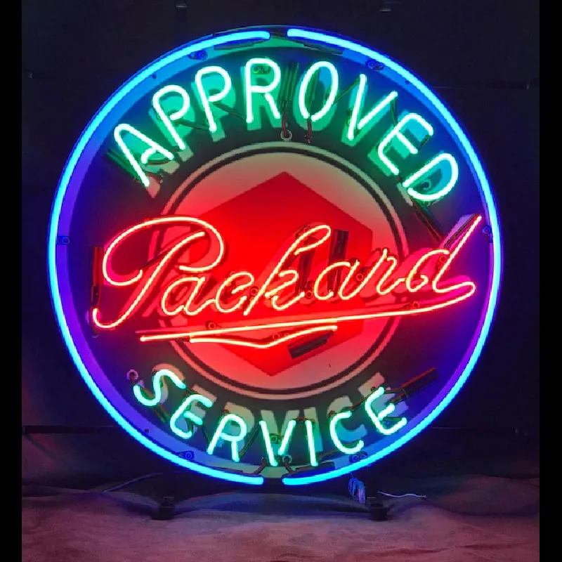 Неоновые знаки для утвержденных Packard Услуги неоновый светильник знак ручной