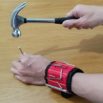 

Magnetic Bracelet Tools Electrician Bags Magnetic Wristband Portable Small Tool Bags 3/5 Magnets Screws Nails Drill Bits New