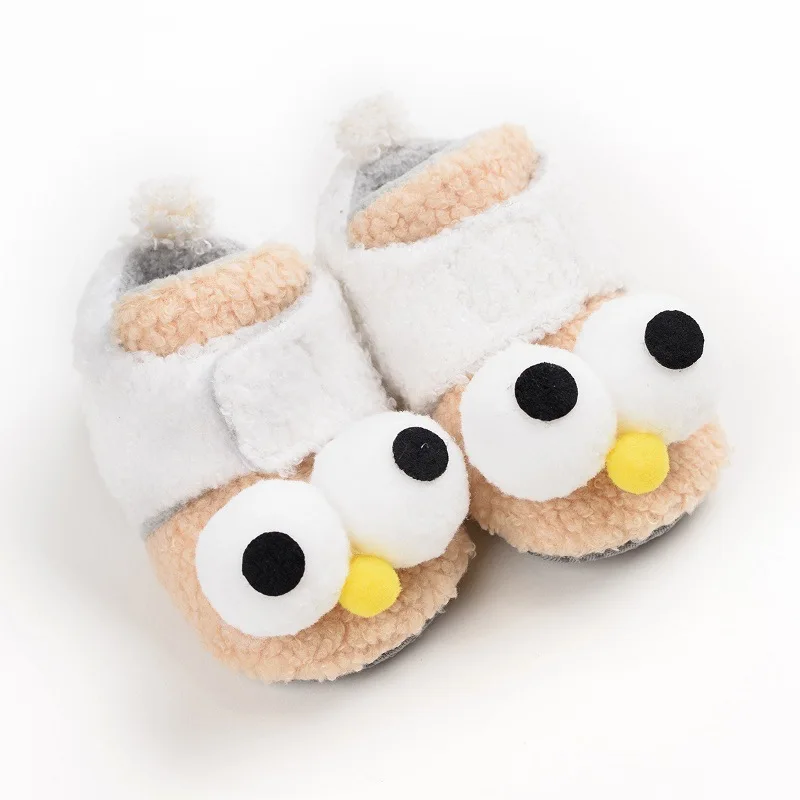 Зимняя детская обувь с героями мультфильмов; домашняя обувь для малышей с мягкой подошвой; детская обувь