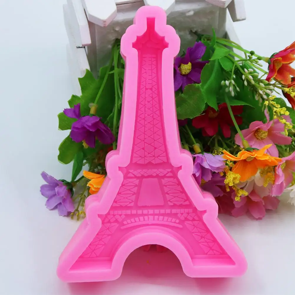 

DishyKooker 3D Eiffel Tower Silicone Mold Cake Chocolate Mold DIY Handmade Soap Baking Tool