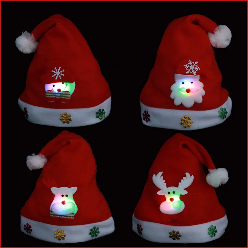 Мягкая Рождественская шапка из плюша вечерние шапки Санта-Клауса для детей и взрослых красное украшение Новогоднее украшение подарок для детей праздничные принадлежности для вечеринок - Цвет: STYLE 16