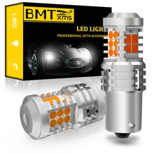 Bmtxms 2x PY21W BAU15S 7507 Led Turn Siganl Licht Canbus Voor Passat B5 B6 B7 B8 Cc Bora Beetle 9C1 golf 4 5 6 7 MK6 MK7 Scirocco