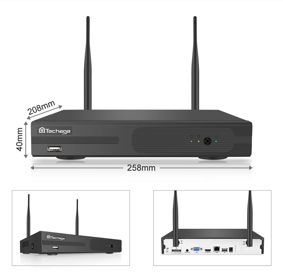 Techage 8CH 1080P Drahtlose Kamera NVR System 4 Array LED 2MP Wifi 2-Weg Audio Sound Video Im Freien CCTV Sicherheit Überwachung Kit Techage 8CH 1080P Drahtlose Kamera NVR System 4 Array LED 2MP Wifi 2-Weg Audio Sound Video Im Freien CCTV Sicherheit Überwachung Kit