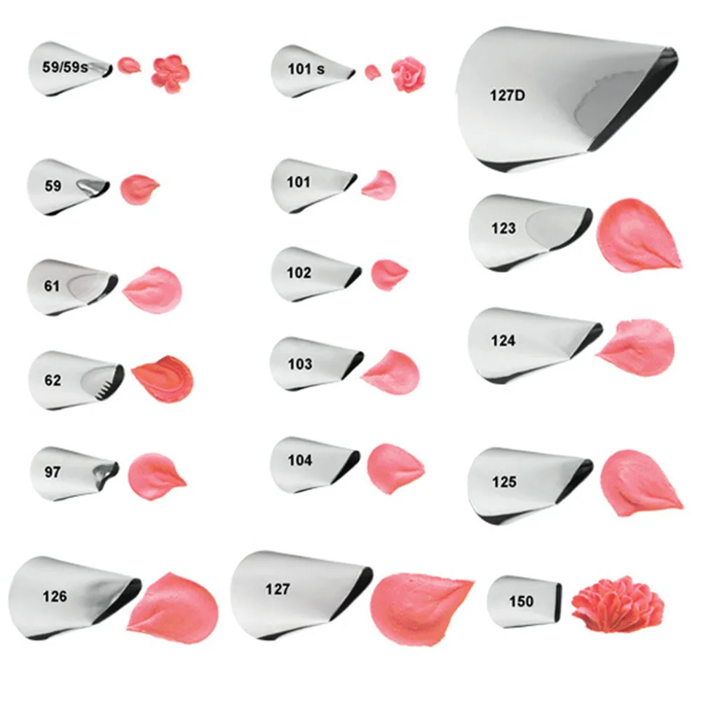 

[Currently Available] American Wilton Whirlpool through 126 Decorating Nozzle Medium Rose Petals Cream