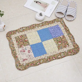 

Pastoral Style Anti-slip Mats For Living Room Bedroom Doormat Kitchen Rugs Patchwork Floor Carpet 40*60cm Quality Bath Mat Pads