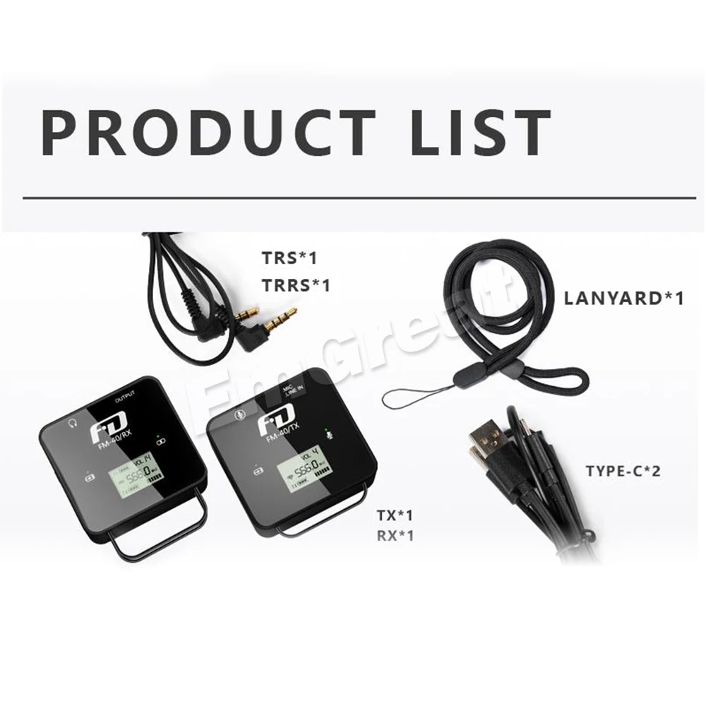 Feidu FM40 UHF Mini Wireless Microphone System