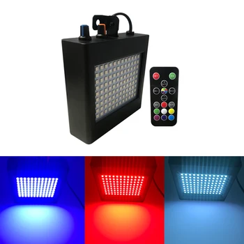 

108 LED Mixed Flashing Stage Lights Remote Sound Activated Disco Lights for Festival Parties Lights Wedding KTV Strobe Lights