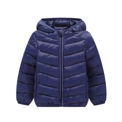 Baby Boys Girls Jacket Autumn Winter Warm Down Coat Jacket Batman Outerwear Coat Christmas Children Kids Clothes - Цвет: FC055-Navy