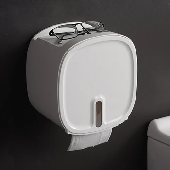 

Waterproof Toilet Paper Holder Toilet Tissue Box Bathroom Storage Box Punch Free Tissue Box For Home Bathroom Accessories