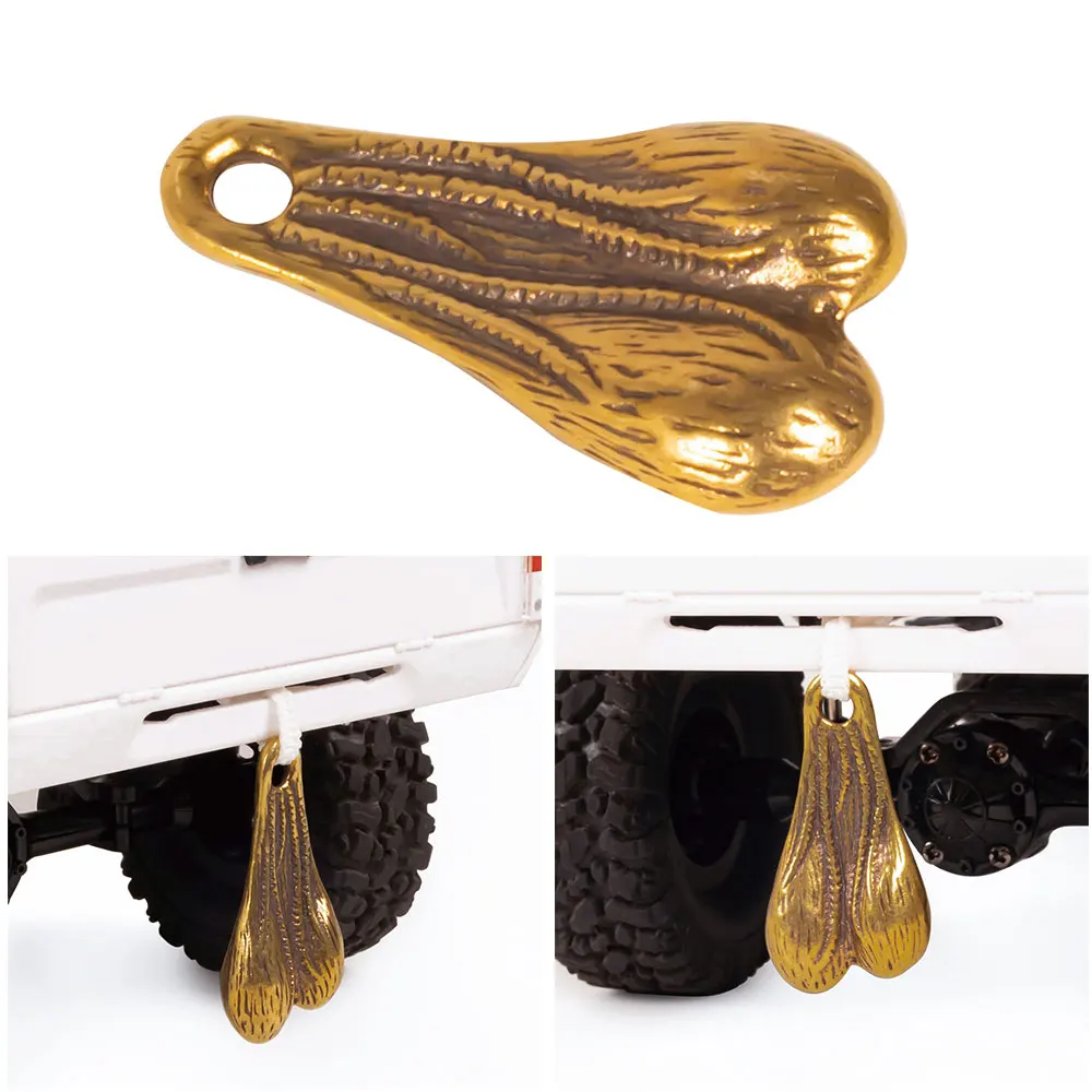 44mm*23mm Brass Dangler Balls Truck Nuts Scale Accessory for 1/8 1/10 1