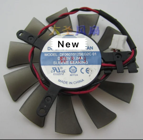2 проводной охлаждающий вентилятор для сервера Emacro ZUNSHAN DF0601012SEG2C 01 DC 12V 0.24A|Пульты