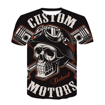 

Skull T Shirt Men Black Tshirt Funny Punk Rock Clothes Military 3d Print T-shirt Hip Hop Mens Clothing 2020 Summer casual shirt