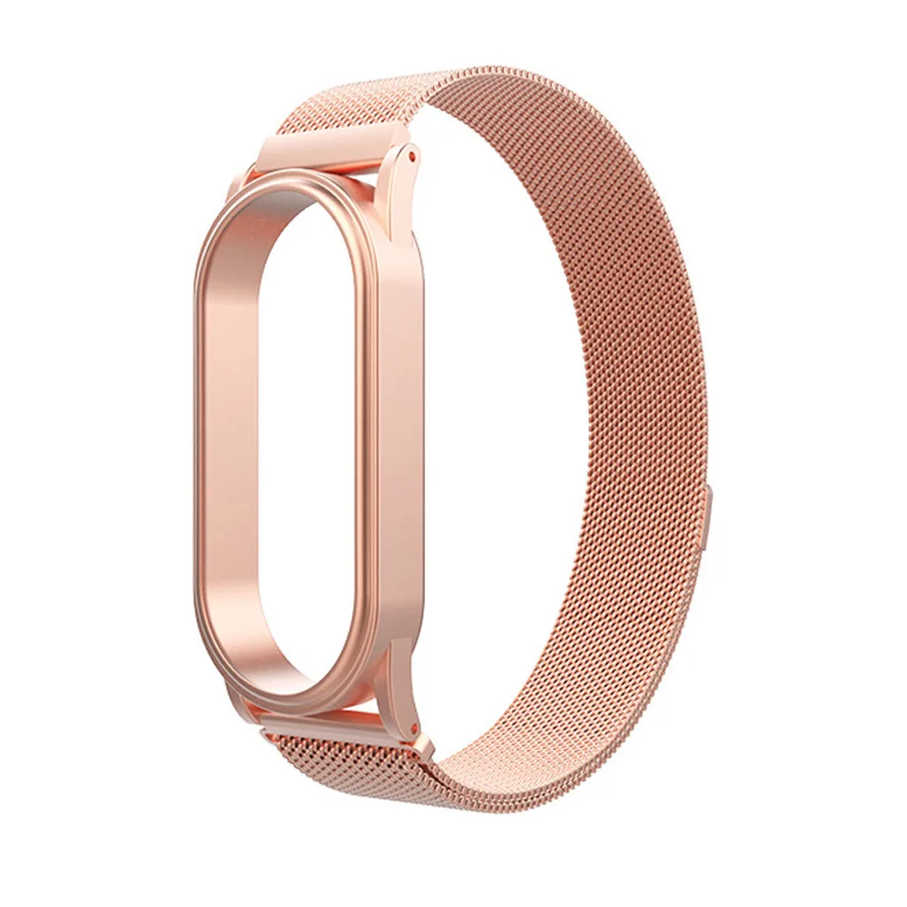 Ouhaobin mi lanese магнитный ремешок из нержавеющей стали для mi Band 4 сменный Браслет для Xiaomi mi band 4 pulseira 906#2