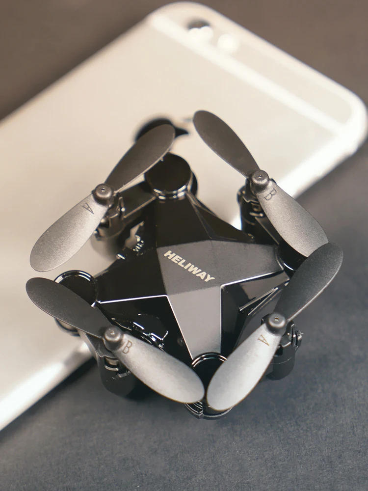 

Hot Altitude Hold Mini Folding Drone HD Camera WiFi Transmission RC Helicopter One-button Return Quadcopter Toys