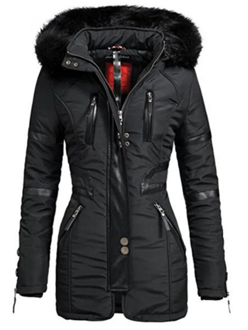 

2019 AliExpress Thick Washed Cotton Mid-length Jacket