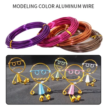 

Anadded Soft Aluminum Wire 2-10M / Roll Versatile Painted Handmade Craft Florist Earring Lead DIY Jewelry Bead Wire Aluminum