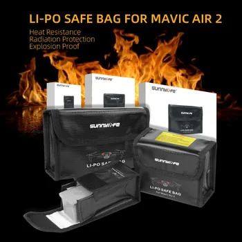 

Battery Safe Bag Explosion-Proof Heat-Resistant Radiation Protection Storage Bag For DJI Mavic Air 2 Drone 1/2/3 Accessories New