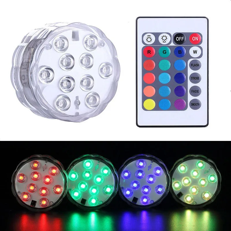 

Waterproof Remote Controlled RGB LED Aquarium Fish Tank Light Lamp Battery Operated Underwater Night Lamp Aquarium Decoration