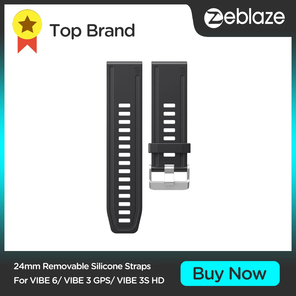 

Original Zeblaze VIBE 3 GPS Silicone Strap 24mm Multi-color Removable Sports Straps For VIBE 3 GPS/NEO 2/VIBE 5/VIBE 5 PRO
