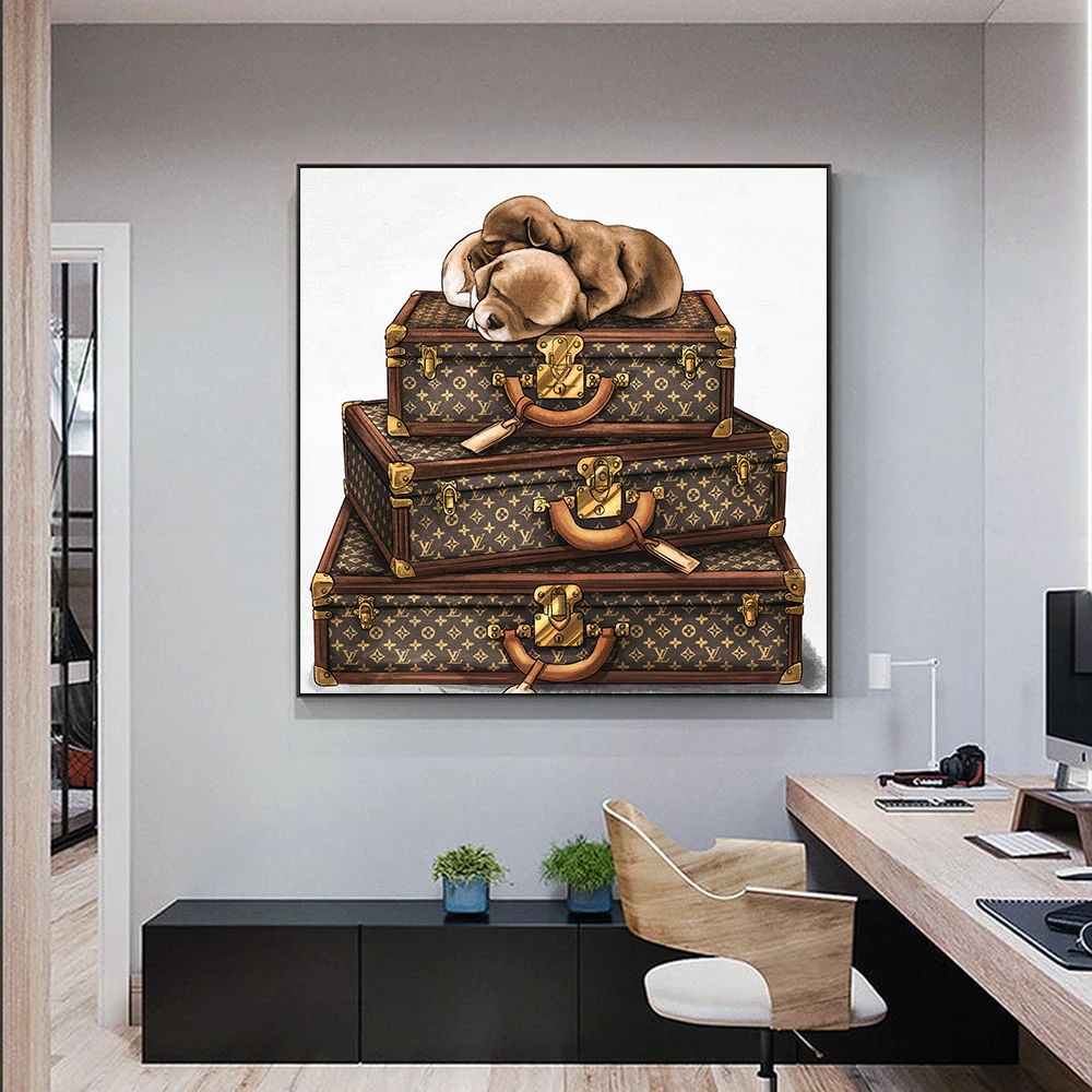 Louis Vuitton Posters decor. Vintage photos and posters. bags
