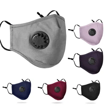 

Single/ Double Three Valve Mouth Masks with 2 Filters Anti Dust Pollution Protective Breathable Mask for Cycling Outdoor Working