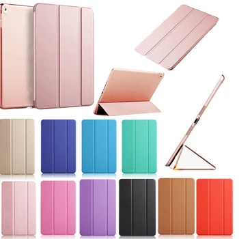 

Smart Teblet Case For iPad Air iPad 5 Auto Wake/Sleep And Shockproof Function For iPad Pro 9.7 Slim Tri-folding Stand Case Cover