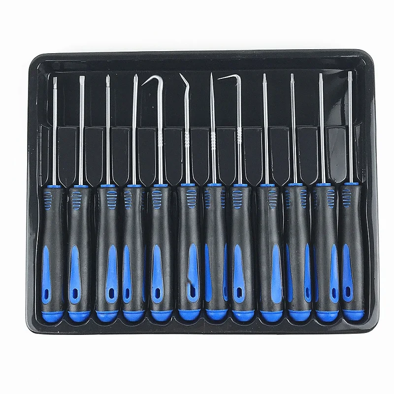 

12PCS Hook Oil Seal Fuel Seal O-Ring Removal Tool Set Precision Screwdriver Set Automotive Pick Set Puller Craft Tools