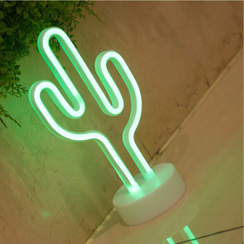 Fashion LED Neon Sign Light Holiday Xmas Party Romantic Wedding Decoration Kids Room Home Decor Flamingo Moon Unicorn Heart - Испускаемый цвет: F0714