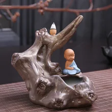 Подарки Incenso Quemador Incienso в виде листьев лотоса, ароматическая горелка, керамический Аромат, копченый, буддийские товары для учителя