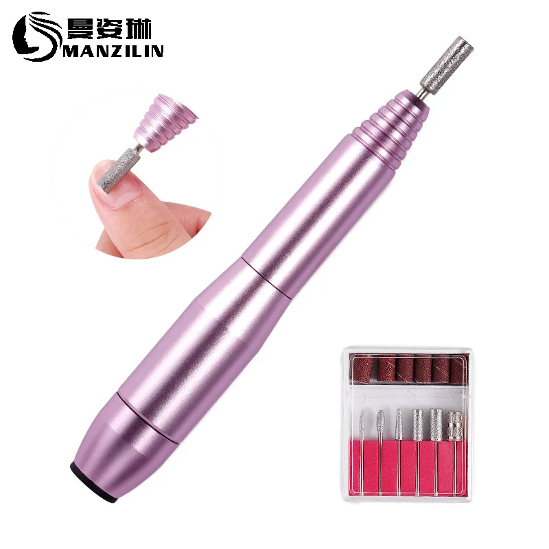 Portable Pink Nail Polishing Machine To Remove Dead Skin Polishing And