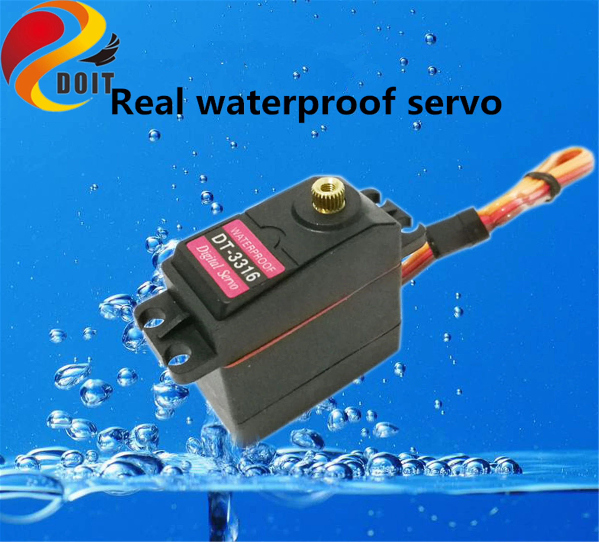 

SZDOIT DT3316 20MG High Torque Digital Servo Waterproof Metal Gear Servo Motor for Robot/Helicopte