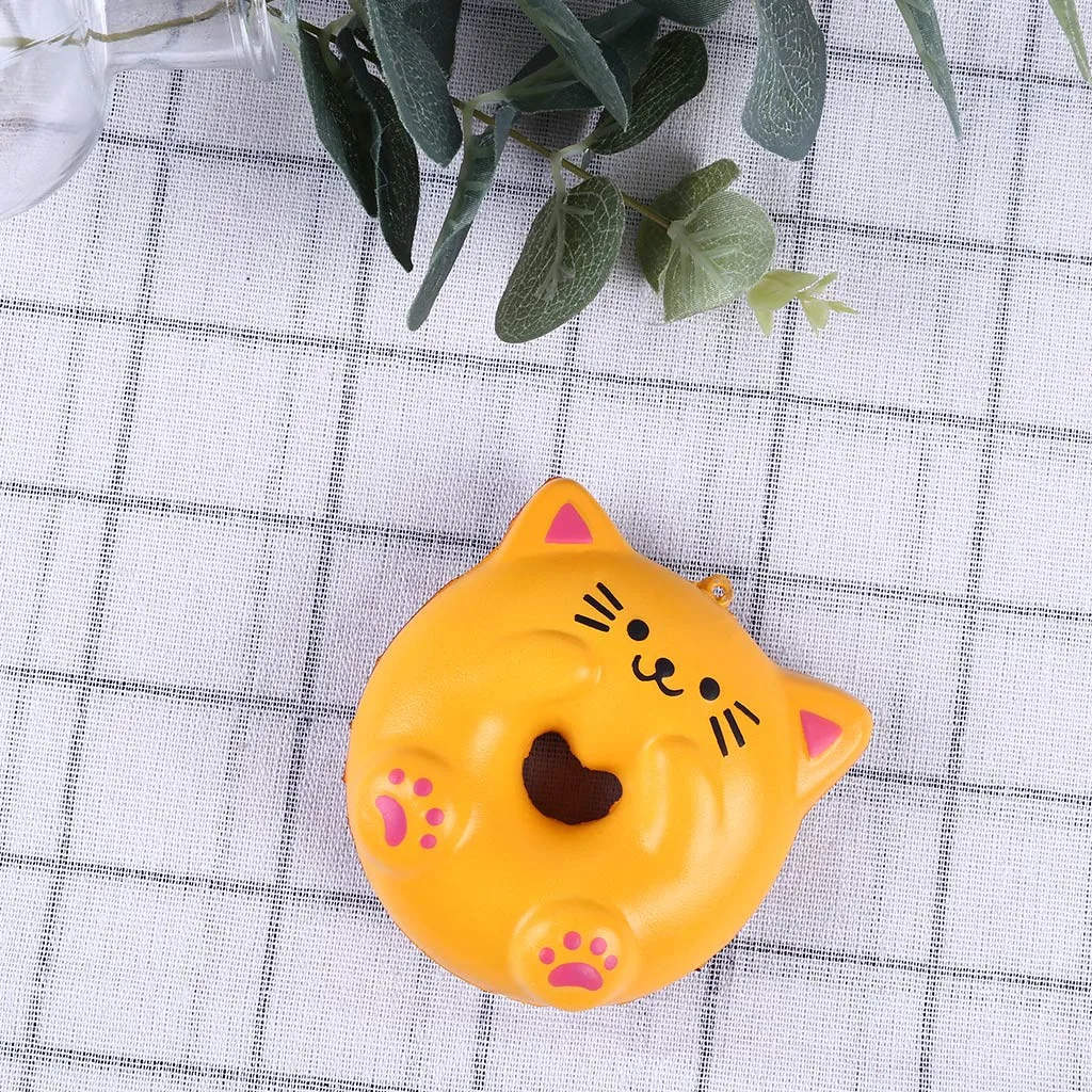 Мягкие и милые Gigantes Cat Squeeze ToysW726 мягкие и милые игрушки для кошек крем-пончик ароматизированный медленно поднимающийся стресс очаровательны