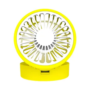 

Fresh Lemon Cooling Fan Portable Foldable Desk Table Fan Quiet USB Rechargeable Summer Desktop Cooling Fan For Home Office