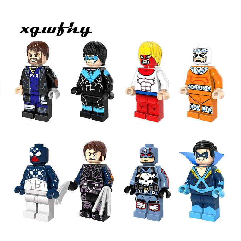 

Single pin PG8146 super hero universe spiderman dead waiter Batman punisher building blocks assembled children's toys gift jm88