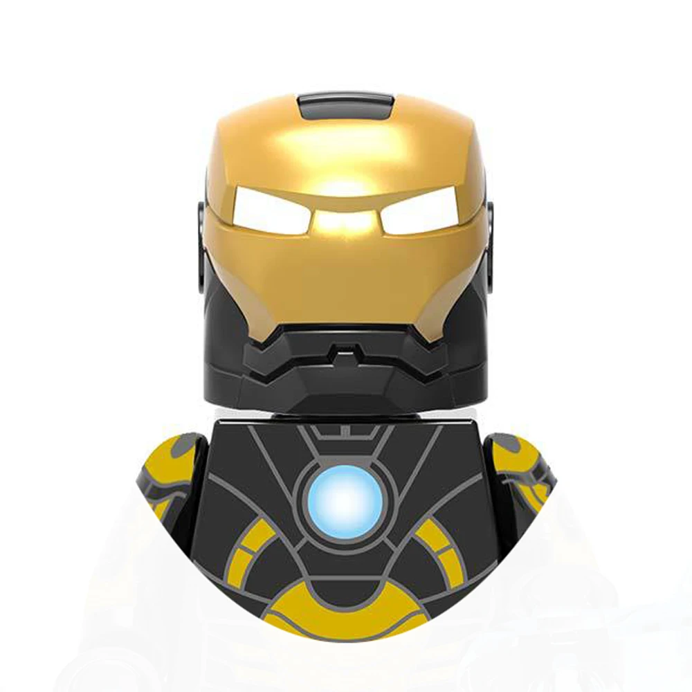 Superhero Iron Man Building Blocks Bricks Pepper Ultron Tony Stark Mark War Machine Action Figures Kids Toys Christmas Gifts