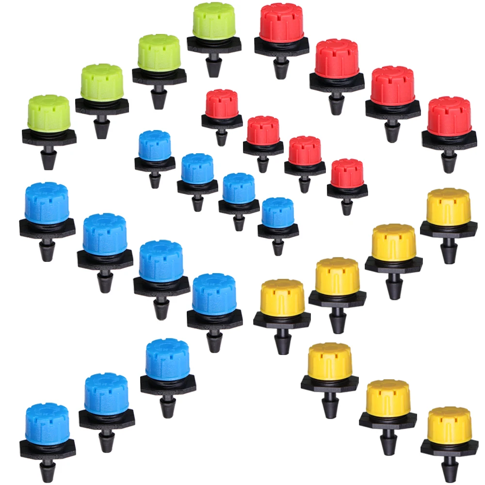 Garden Adjustable Dripper Nozzles 8hole Irrigation Sprinklers 1/4