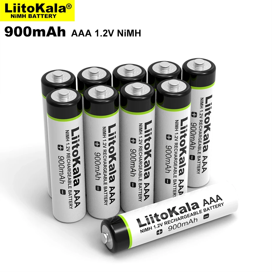 2-20PCS Original LiitoKala 1.2V AAA 1000mAh NiMH Rechargeable Battery for Flashlight Toys Remote control | Электроника