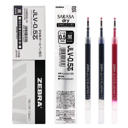 Zèbre SARASA – recharges pour stylos à Gel, 5 pièces, 0.4/0.5mm, séchage rapide, noir, bleu, rouge, JLV 