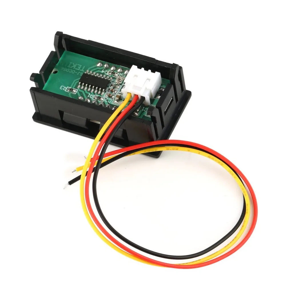 

0-100V 0.56in 3 Wire LED Digital Display Panel Voltmeter Electric Voltage Meter Volt Tester for Auto Battery Car Motorcycle