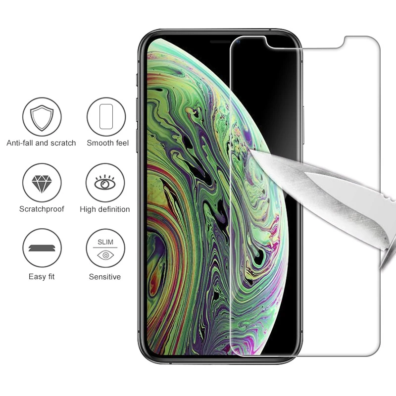 Tempered Glass for iPhone 6 7 5 s se 6s 8 plus XS max XR Protective glass iphone x screen protector 4S | Мобильные телефоны и