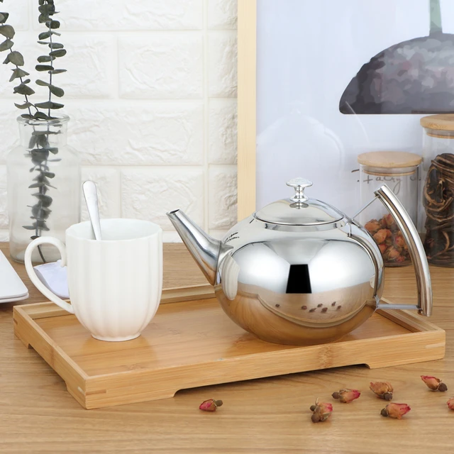 1.2/1.8L Stainless Steel Coffee Drip Pot Gooseneck Kettle Teapot Tea Maker  With Filter Induction Cooker Tea Kettle Kitchen tools - AliExpress