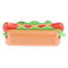 Wooden Hot Dog Kitchen Food Play  Developmental Pretend Play Birthday Gift 1