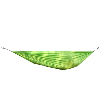 

Double Parachute Silk Camping Hammock for Two (Green)