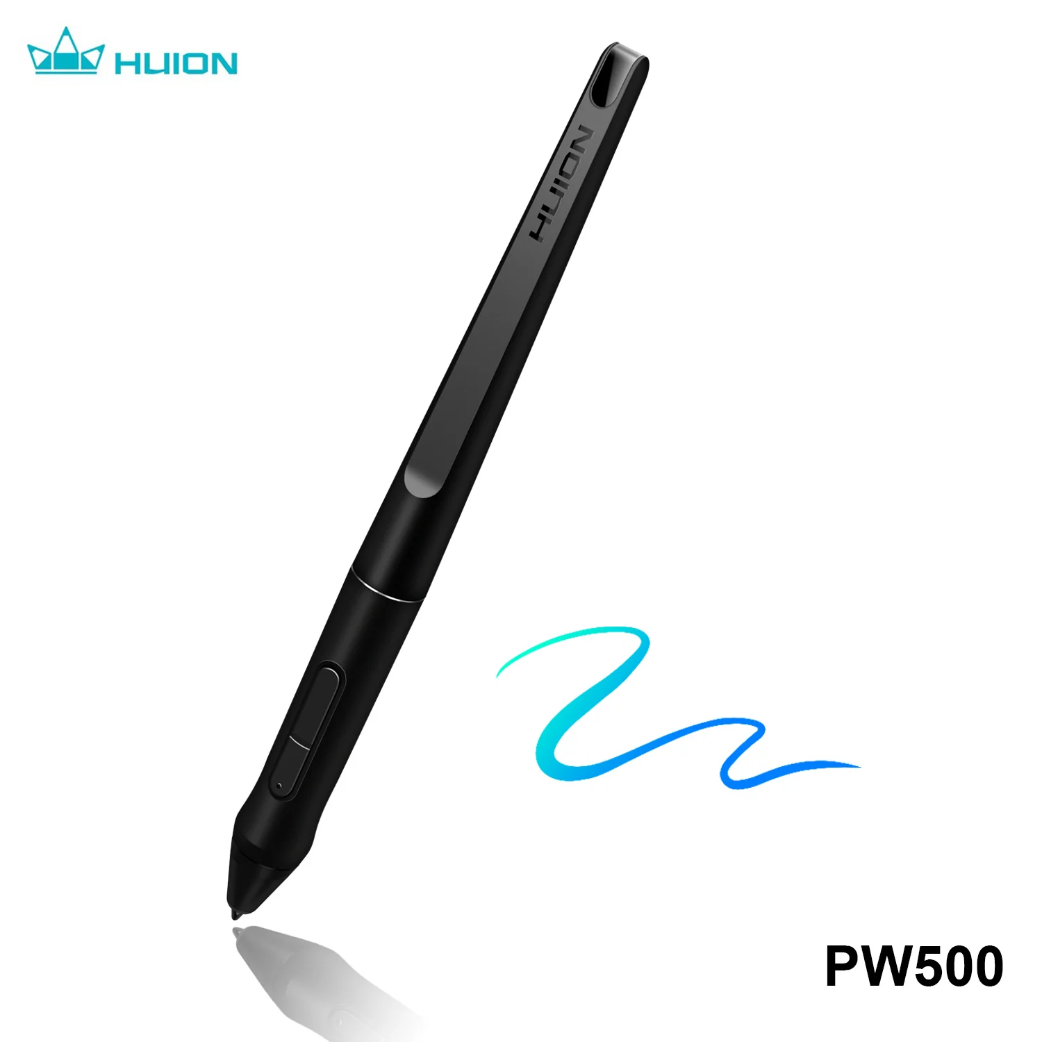 Huion PW201 디지털 펜, 배터리 없는 디지털 펜, 프로그래밍 가능한 버튼 2 개, Huion H430P 그래픽 태블릿용