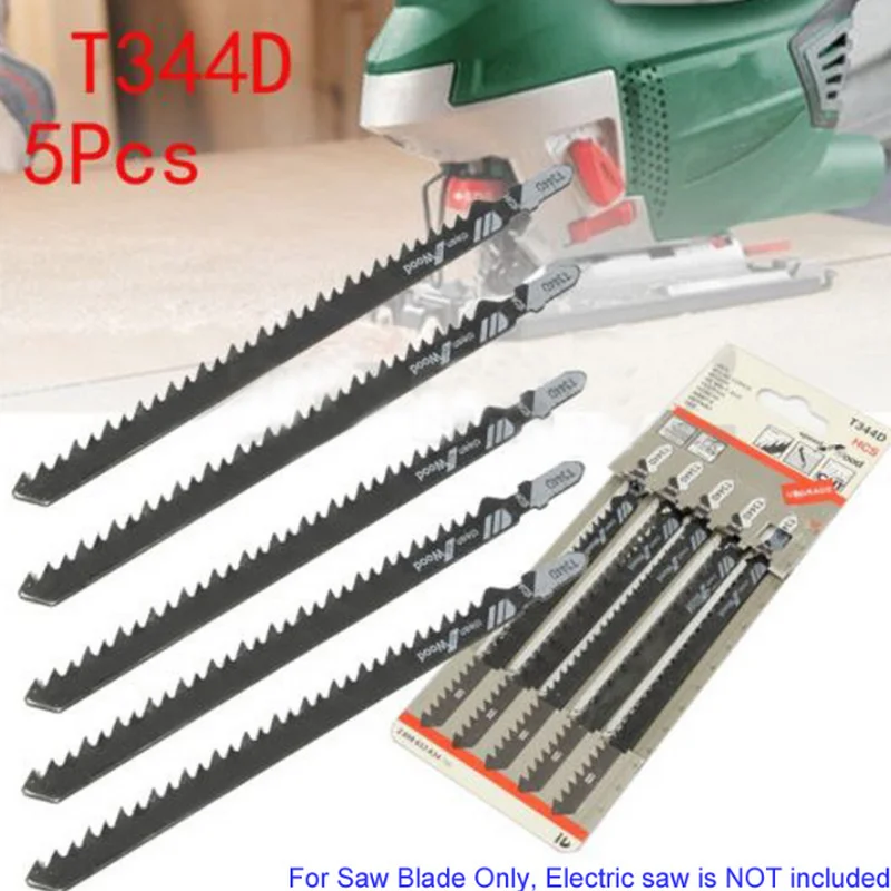 HCS 6T Jig Saw Blades T244D/T344D for Fast Cutting Straight Cutting 4 Mm Teeth Length Jigsaw Blades 100*1.2mm Saw Blade 5pcs/set jig saw blades