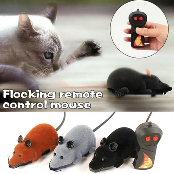 

Wireless Remote Control Electric Rat Mouse for Pet Cat Kitten Playing Funny _WK