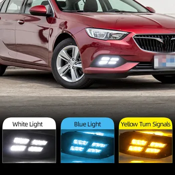 

2Pcs For Opel Insignia Grand Sport 2017 2018 Turn Yellow Signal Relay Waterproof Car DRL 12V LED Daytime Running Light Daylight