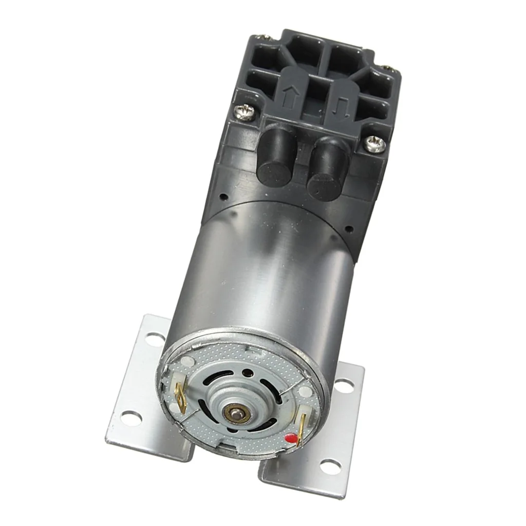 Iron DC 12V Miniature Vacuum Pump Suction Pump 5L/min 120kpa With Holder Accs Iron DC 12V Miniature Vacuum Pump Suction Pump 5L/min 120kpa With Holder Accs