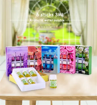 

6pcs/set Essential Massage Aroma Oils Rose Lavender Essential Oils For Aromatherapy Diffusers Massage Fragrances Lemon Ocean Oil