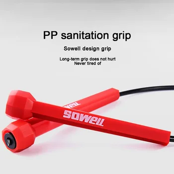 

Skipping Rope Tangle-Free Workout Weights Jump Rope Cable Memory Foam Handles Ideal For Aerobic Exercise Like Speed Training